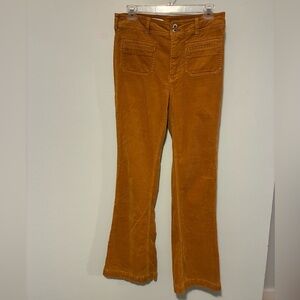 Anthropologie Pilcro Mustard Corduroy Pants